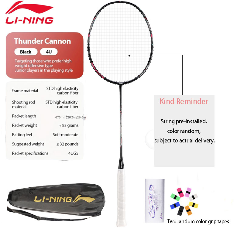 Li Ning Racket - Racchetta da badminton Li-Ning Thunder Mini