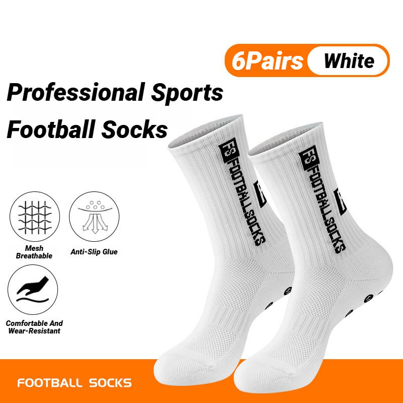 Ankle Support Badminton - 6 paia di calzini antiscivolo per