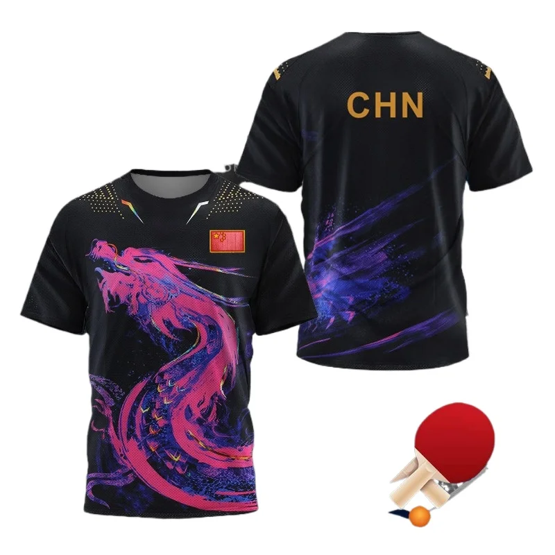 Badminton Scoreboard - Maglietta Grafica Dragon Table Tennis per