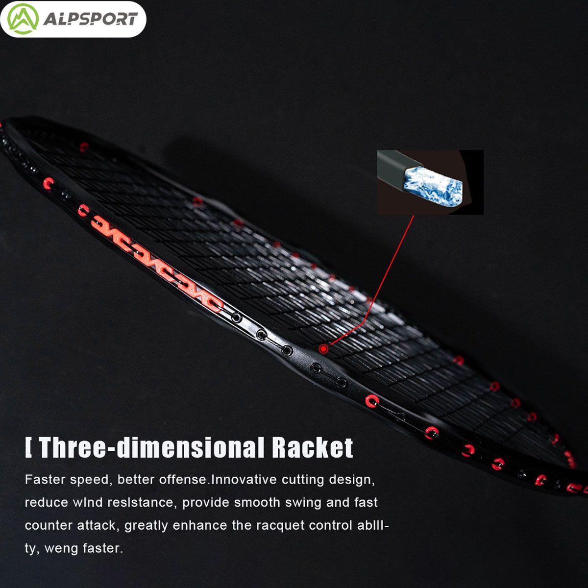 Alpsport MH-V5 5U 75g Ondulato - Li Ning Racket recensione e prezzo
